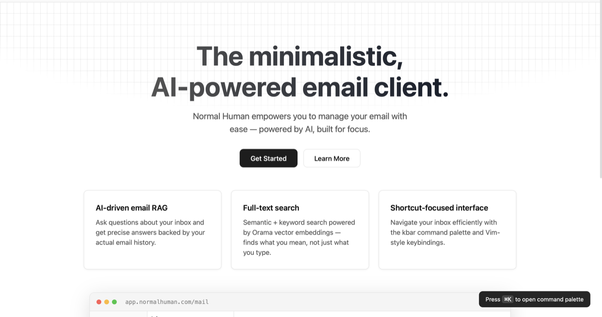 Normal Human — AI Email Client